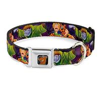 Buckle Down 9-38,1 cm Sdc-Scooby Doo Visage Complet Couleur Noir Collier de Chien