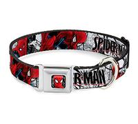 Buckle Down 9-38,1 cm Spdu-Ultimate Spider-Man Visage/Web Couleurs complète Collier de Chien