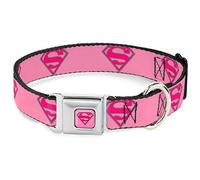 Buckle Down 9-38,1 cm Superman Shield Rose Collier de Chien