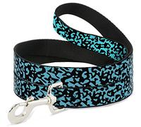 Buckle Down "années 1980 1 Bleu/Noir Pet Leash, 4 'x 3,8 cm