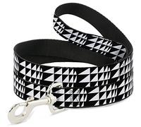 Buckle Down "années 1980 8 Noir/Blanc Pet Leash, 4 'x 1/5,1 cm
