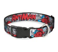 Buckle-Down Ant-Man Collier à Clip en Plastique 3 Poses Gris/Noir/Rouge