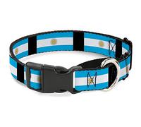 Buckle Down Argentine Drapeaux Martingale Collier de Chien, 3,8 cm Wide-Fits 18-81,3 cm Neck-Large