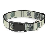 Buckle Down Bac-w30016-nl Breakaway Collier pour Chat, 1/5,1 cm de Large - Compatible avec 9-38,1 cm Cou - Grande, DE l'argent