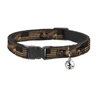 Buckle Down Bac-w30187-nm Breakaway Collier pour Chat, 1/5,1 cm de Large - Compatible avec 8-30,5 cm Cou - Medium, Americana