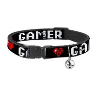 Buckle Down Bac-w30798-nm Breakaway Collier pour Chat, 1/5,1 cm de Large - Compatible avec 8-30,5 cm Cou - Medium, Citation de Joueur