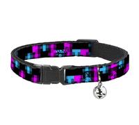 Buckle Down Bac-w31672-nm Breakaway Collier pour Chat, 1/5,1 cm de Large - Compatible avec 8-30,5 cm Cou - Medium, Carreaux