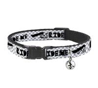 Buckle Down Bac-w31817-nm Breakaway Collier pour Chat, 1/5,1 cm de Large - Compatible avec 8-30,5 cm Cou - Medium, Ride Me Citation
