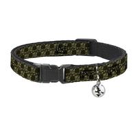 Buckle Down Bac-w32052-nm Breakaway Collier pour Chat, 1/5,1 cm de Large - Compatible avec 8-30,5 cm Cou - Medium, têtes de Mort