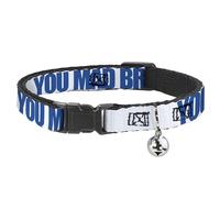 Buckle Down Bac-w32506-nm Breakaway Collier pour Chat, 1/5,1 cm Wide-Fits 8-30,5 cm Neck-Medium, Bro Citation