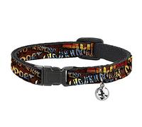 Buckle Down Bac-w32836-nl Breakaway Collier pour Chat, 1/5,1 cm Wide-Fits Neck-Large 9-38,1 cm, Graffiti