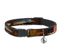 Buckle Down Bac-w34550-nm Breakaway Collier pour Chat, 1/5,1 cm Wide-Fits 8-30,5 cm Neck-Medium, Planche de Surf