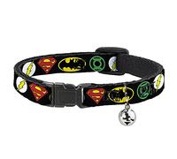 Buckle Down Bac-wjl016-nm Justice League Breakaway Collier pour Chat, 1/5,1 cm Wide-Fits 8-30,5 cm Neck-Medium