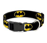 Buckle Down Batman Shield Noir/Jaune Plastique Clip Collier