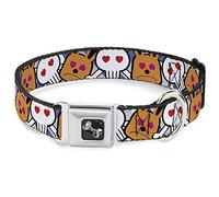 Buckle Down BD Dessin animé Plan Collier de Chien en Forme d'os, Large Petite/13-45,7 cm