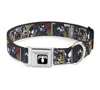 Buckle-Down Boucle de Ceinture de sécurité pour Chien - Panneaux de Bande dessinée Venom
