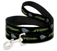 Buckle Down "Cars 3 Jackson Storm Pose/à Rayures Noir/Verts Pet Leash, 6 'x 3,8 cm