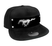 Buckle-Down Casquette Snapback Mustang Pony Logo Blanc/Noir, Multicolore, Taille Unique
