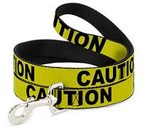 Buckle Down "Caution Jaune avec Noir Dog Leash