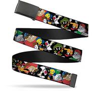 Buckle-Down Web Belt Looney Tunes 1.25" Ceinture, Multicolore, Wide-Fits up to 42" Pant Size Mixte