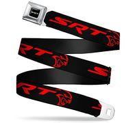 Buckle-Down Ceinture de sécurité pour homme Viper SRT Hellcat avec logo Dodger C/Bleu Noir/Rouge, 2,5 cm de large 50,8 à 91,4 cm, Dodger Srt Hellcat Logo C/bleu/noir/rouge, Large