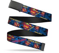 Buckle-Down Web Belt-Superman-1.25" Wide-Fits Up to 42" Pant Size Ceinture, Multicolore, Mixte