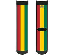 Buckle-Down Chaussettes Rasta Crew Sacs à Dos, Multicolore, Mixte