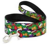 Buckle Down "Classic TMNT Action Poses/Team Turtles Pet Leash, 6 '-1 "