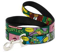 Buckle Down "Classic TMNT Personnage Comic scènes Pet Leash, 6 '-1/5,1 cm