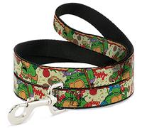 Buckle Down "Classic TMNT Tortue Pizza Pet Leash, 6 '-1/5,1 cm