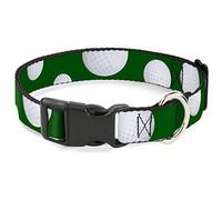 Buckle-Down Collier à Clip en Plastique - Balles de Golf - Vert/Blanc