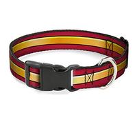 Buckle-Down Collier Clip Plastique - The Flash Stripe Bordeaux/Or