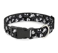 Buckle-Down Collier en plastique pour chien L'Étrange Noël de monsieur Jack effrayant Teddy Killer Duck2 15,2 à 23,9 cm de large
