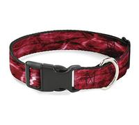 Buckle-Down Collier en plastique pour chien Mossy Oak Elements Rouge camouflage Agua rouge 22,9 à 38,1 cm de large