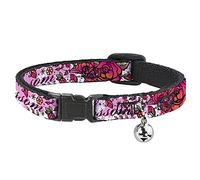 Buckle-Down Collier pour Chat avec Inscription « Born to Blossom » Rose