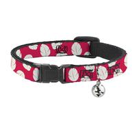 Buckle-Down Collier pour chat Lilo Stitch reliant Lilo Feuilles Rouge Ivoire 20,3 à 30,5 cm de large