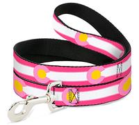Buckle Down "Colorado Drapeaux 7 Répétez Pet Leash, 4 'x 1/5,1 cm, Rose/Blanc/Rose Clair/Jaune