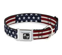 Buckle Down Dc-w30186-s Ceinture de sécurité Collier de Chien, Petite, Americana Rustique étoiles et Rayures