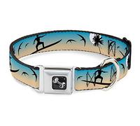 Buckle Down Dc-w30253-l Ceinture de sécurité Collier de Chien, Grande, Plage, Surfeur