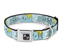Buckle Down Dc-w30369-ws Nuageux Ciel Nuages de Pluie Blanc/Blues Ceinture de sécurité Collier de Chien, Petite