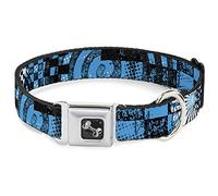 Buckle Down Dc-w30721-s Ceinture de sécurité Collier de Chien, Petite, Grunge Chaos Bleu