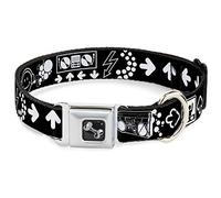 Buckle Down Dc-w31323-wl Ceinture de sécurité Collier pour Chien, Large, DE Grande Musique Happy Face