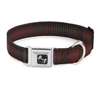 Buckle Down Dc-w31360-wm Ceinture de sécurité Collier de Chien, écran Large, Medium, Micro Pois Transitions Noir/Rouge