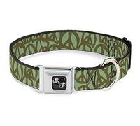 Buckle Down Dc-w31607-wl Ceinture de sécurité Collier pour Chien, Large, DE Grande Paix Sage/Olive
