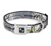 Buckle Down Dc-w32069-wm Ceinture de sécurité Collier de Chien, écran Large, Medium, Tokyo Subway