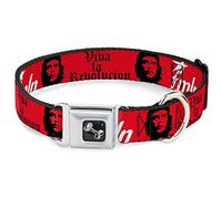 Buckle Down Dc-w32207-wl Ceinture de sécurité Collier pour Chien, Large, Viva La Revolucion Che W/Fmln Rouge