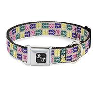 Buckle Down Dc-w33201-l Ceinture de sécurité Collier pour Chien, Large, Flip Flops6 Sable/Multi Couleur