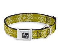 Buckle Down Dc-w37129-s Ceinture de sécurité Collier de Chien, Petite étoile, Pinwheel d'olive Verts