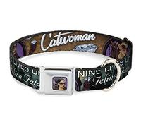 Buckle Down Dc-wcw007-l CWF Catwoman Bombshell Visage Complet Couleur Violet Collier de Chien, L/15-66 cm