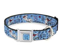 Buckle Down Dc-wdy185-s Dygb la Reine des neiges Cloud/cœur Raindrop Sketch Couleurs complète Blues/Noir Collier de Chien, Petite/9-38,1 cm